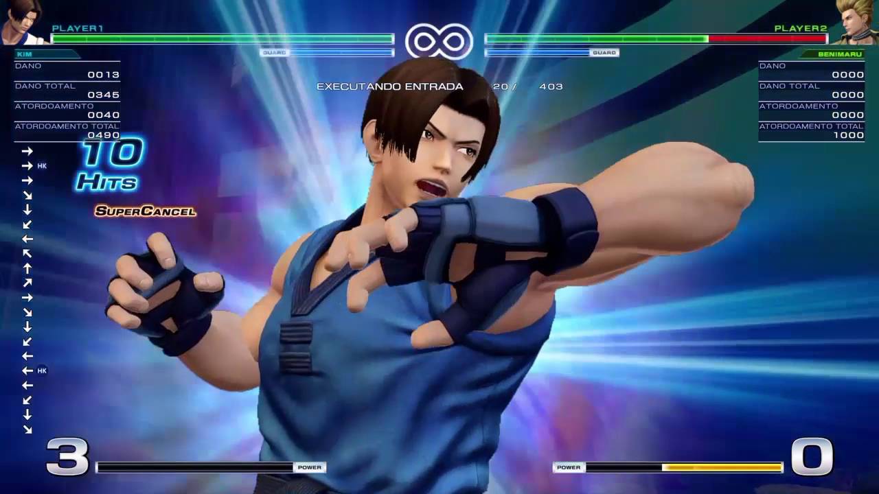 Kof XIV Kim Combo Stun 838 Damage