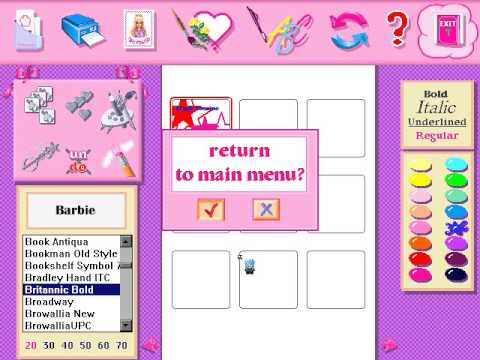 barbie print n play youtube