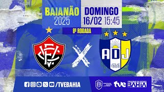 Thumbnail for VITÓRIA 2X0 JEQUIÉ | PARTIDA COMPLETA | BAIANÃO 2025 | #BaianãoNaTVE | 16/02/2025
