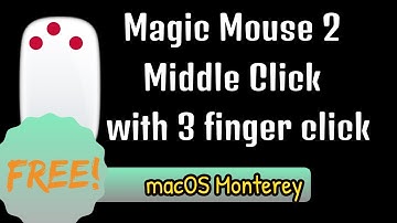 MiddleClick (Free) - Middle Click in Magic Mouse 2 with 3 Finger Click | macOS Monterey