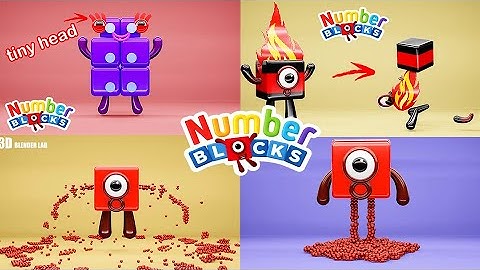 NUMBERBLOCKS Quadparison Part 76 | 3D Blender Lab
