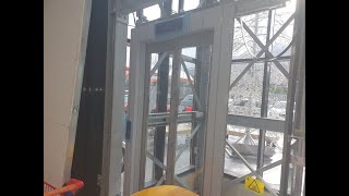 2 Unfinished Scenic Kone Monospace 500 MRL Traction Elevators@Smart Space Mall, Casamarciano, Italy