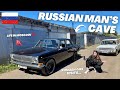 TYPICAL RUSSIAN GARAGE! 🇷🇺 + Classic Russian car TOUR! Russia vlog