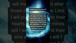 Hebrews 10:16-17 | God's Covenant of Forgiveness  #faithinspiration #bibleverse #dailydevotion