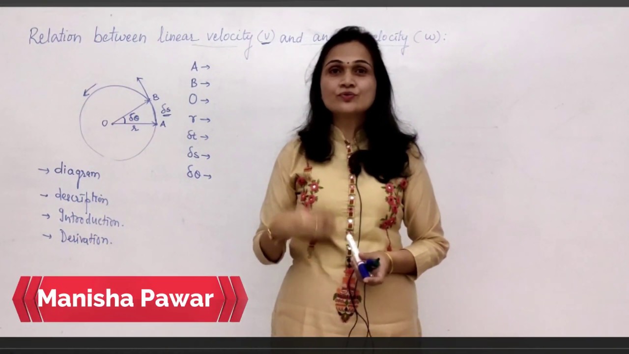 Relation Between Linear Velocity And Angular Velocity Derivation Relation between linear velocity and angular velocity derivation