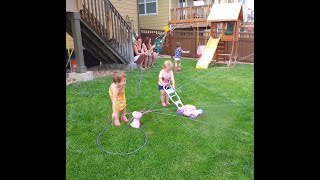 Bella & CeCe home videos: playing outside w/friends, baby Bella climbing steps, Alexa -Shanann Watts