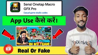 sensi onetap macro gfx pro app real or fake|| sensi onetap macro gfx pro kya hai kaise use kare screenshot 2