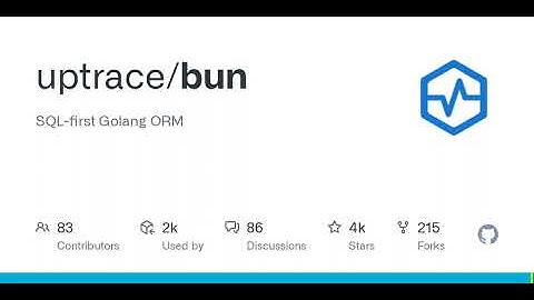 GitHub - uptrace/bun: SQL-first Golang ORM