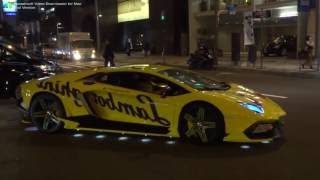 Crazy \& Colorful Lamborghini Halloween Run in Tokyo