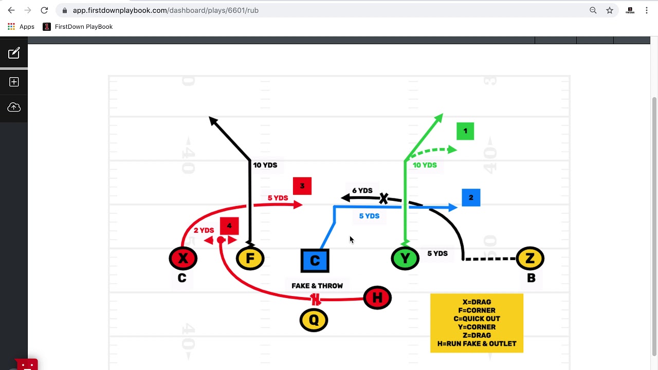 7v7 Flag Football Plays - 9 NFL Concepts - FirstDown PlayBook