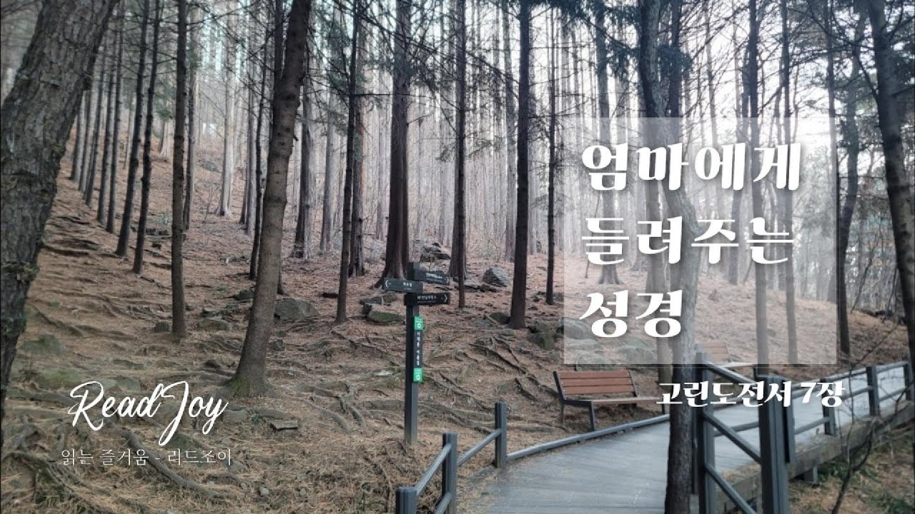 고린도전서7장/여러분은 하나님꼐서 값을 치르고 사신 사람들입니다/엄마에게 들려주는 성경
