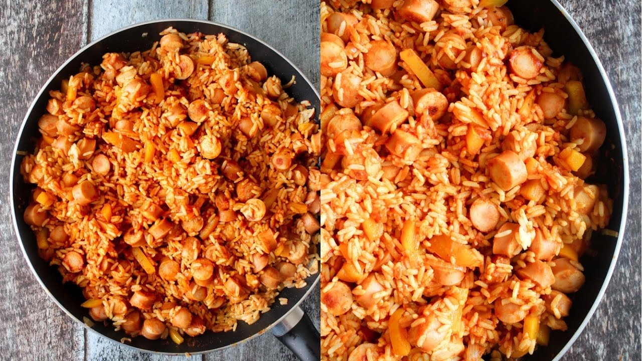 How To Make Tomato And Sausage Fried Rice Easy Meal Monday By One