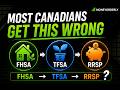 TFSA vs RRSP vs FHSA: Most Canadians Get This Wrong