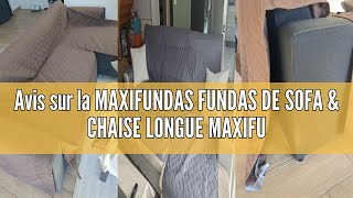 Avis Sur La Maxifundas Fundas De Sofa Chaise Longue Maxifundas Housse De Fauteuil Rembourré Révers