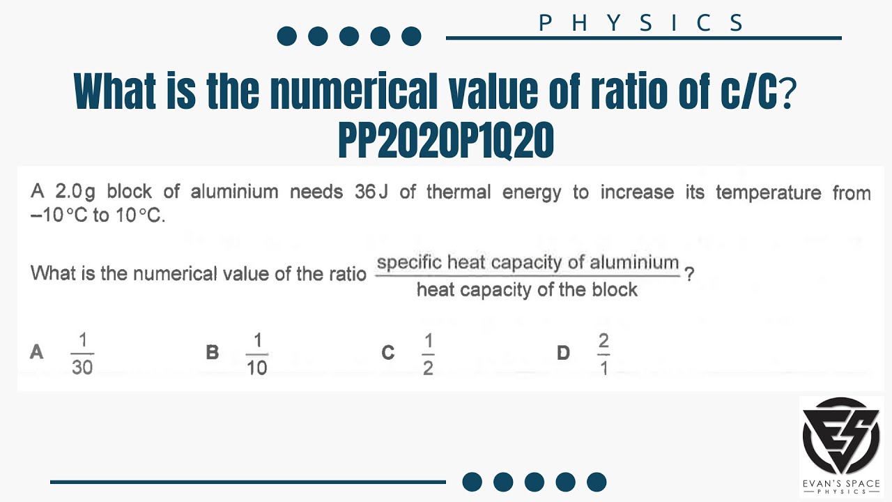 What is the numerical value of ratio of c/C?PP2020P1Q20