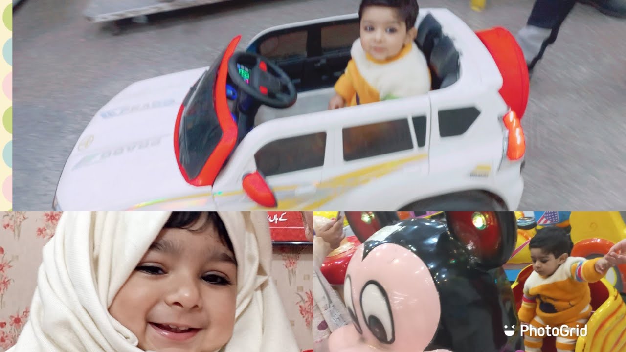 Baby's first rides #enjoy #babygirl - YouTube