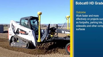 Trimble GCS900 Grade Control for Bobcat Grader Attachments