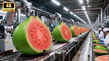 Inside Modern Guava Factory: From Fresh Guavas to Bottled Premium Juice (Full Process)