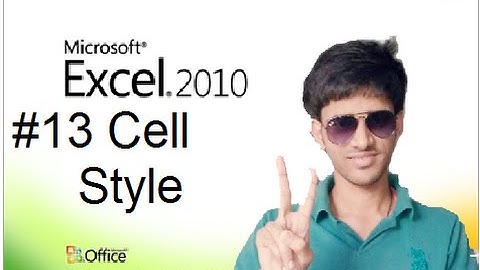 #13 How to Use Cell Style in MS Excel (Hindi/Urdu) Shubham Jangid