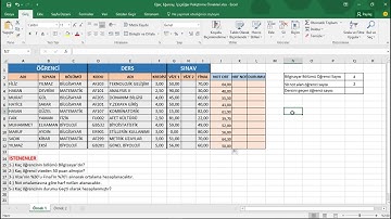 28 Eğer, Eğersay ve İçiçe Eğer Örneği _ Excel Eğitimi