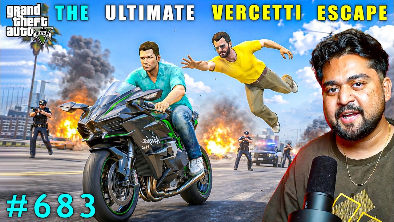 Michael Fails To Catch Tommy Vercetti | Gta V Gameplay #683
