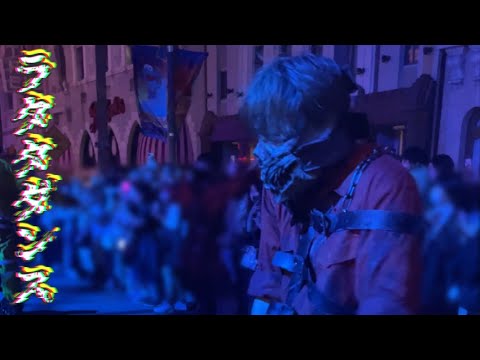 【4K】イケメンのチェーンソーゾンビさんのかっこいいラタタダンス【USJ ホラーナイト】
