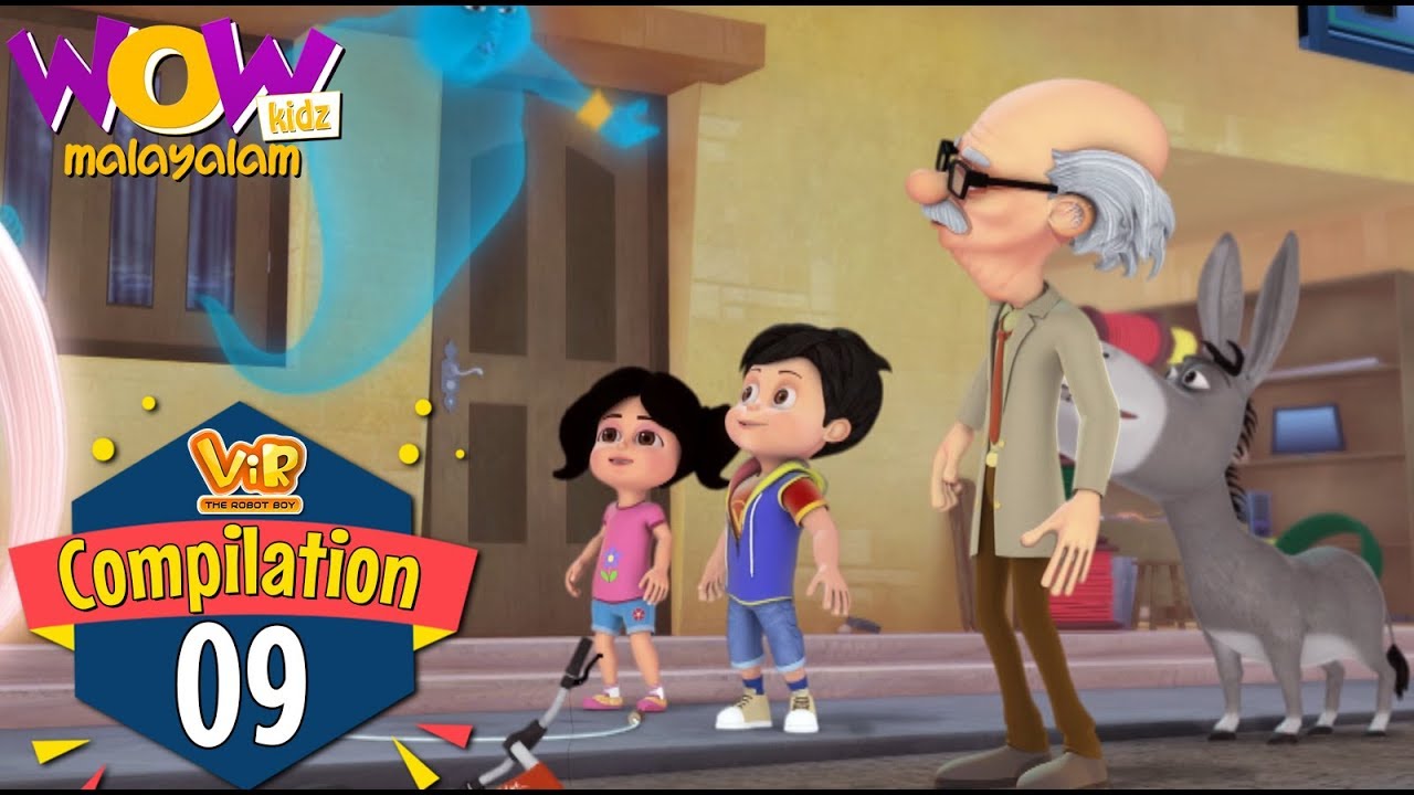 Vir the robot boy | Malayalam Cartoon| Compilation 09 |Malayalam Moral Stories |Malayalam Story