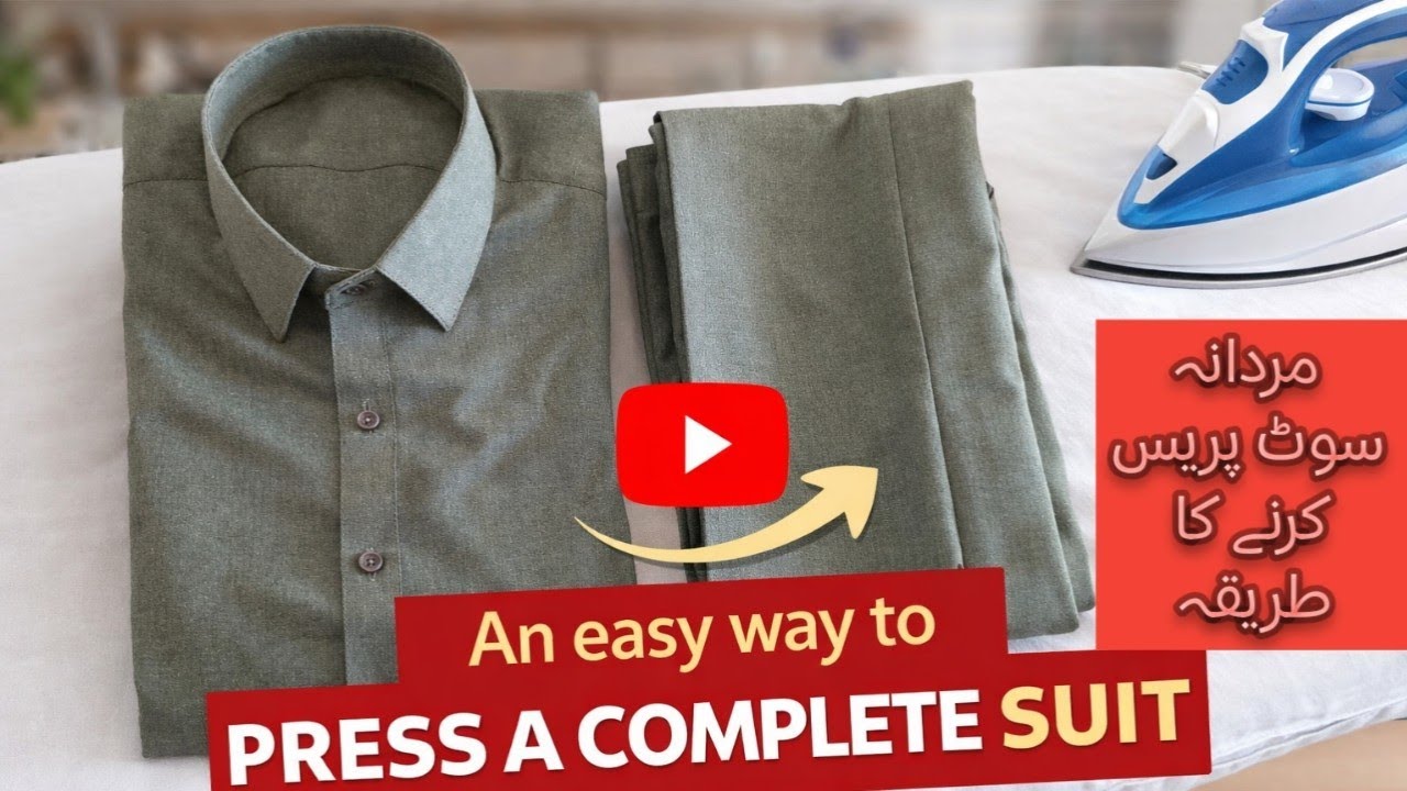 An easy way to press a complete suit.