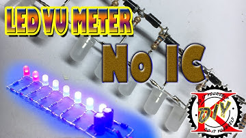 How to make led VU meter || LED nháy theo nhạc đơn giản không cần IC -Crystal Elec