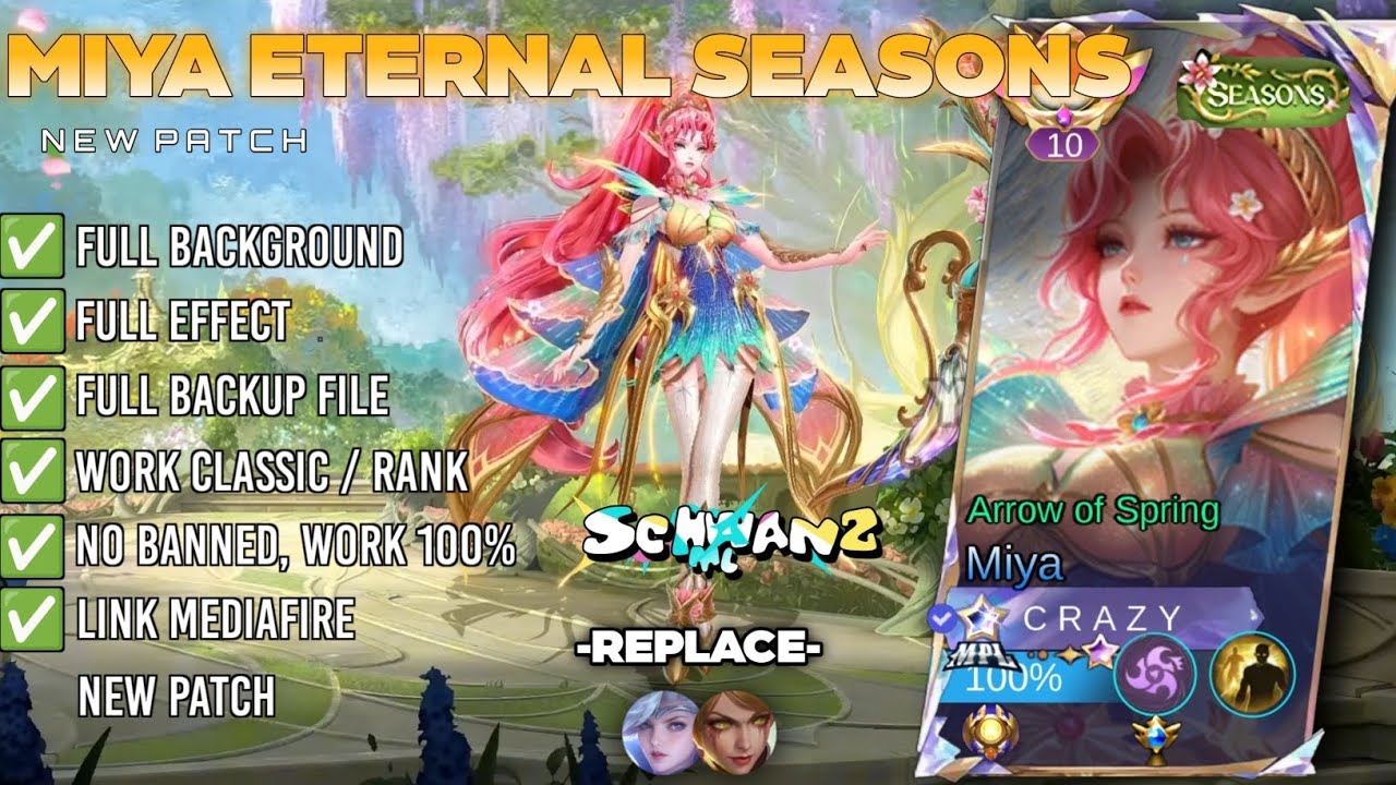 NEW! Script Skin Miya Eternal Seasons No Password | Full Effect Voice – Patch Terbaru