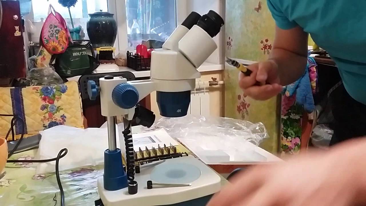 Долгожданная покупка. Микроскоп Ya Xun YX-AK21. - YouTube