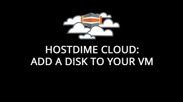HostDime Cloud: Add Disk