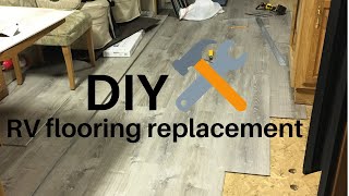 DIY RV Flooring replacement //WATERPROOF // LIFEPROOF LAMINATE // lifetime warranty