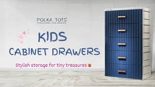 Polka Tots Portable 5 Layers Wardrobe/Drawers/Cabinet for Kids