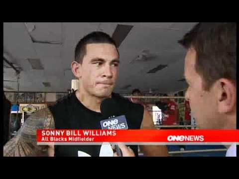 Sonny Bill Williams training and talking about rugby