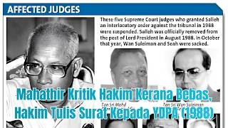 Mahathir Kritik Hakim Kerana Bebas, Hakim Tulis Surat Kepada YDPA (1988)
