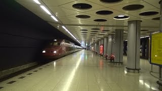 Vertrek SNCF Thalys (PBA) 4537 op station Schiphol Airport