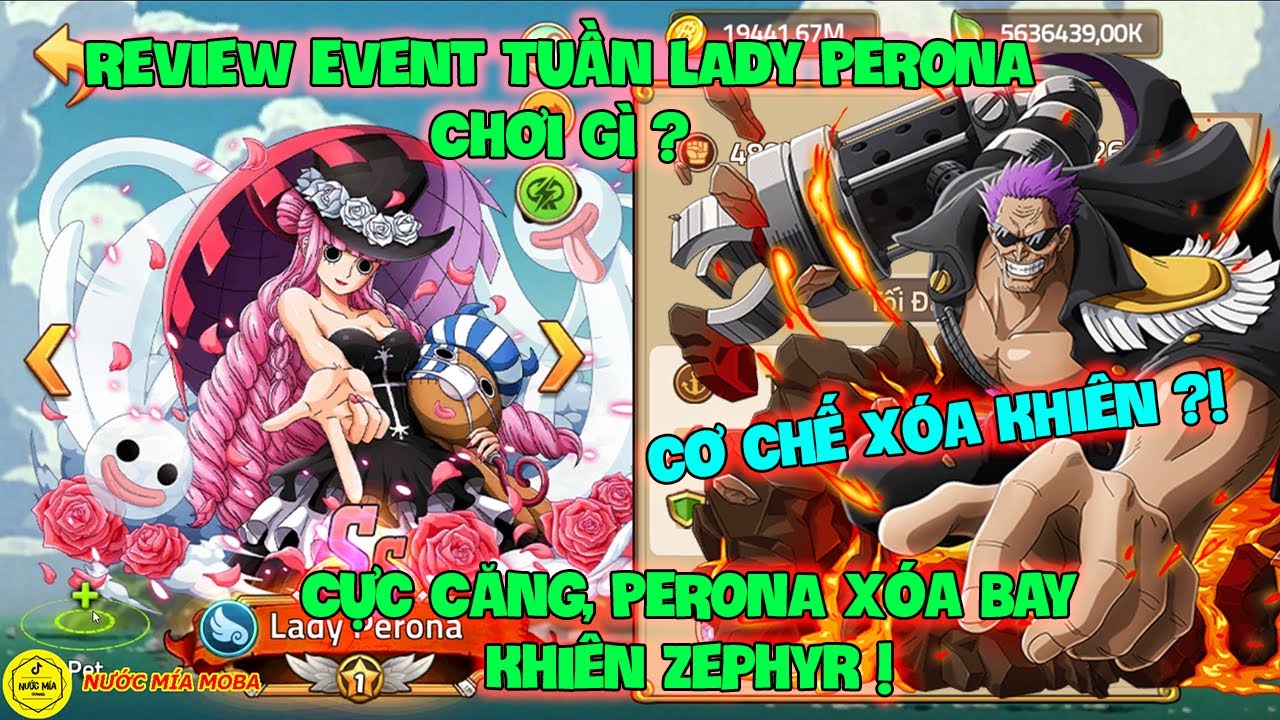 Huyền Thoại Hải Tặc - Review Event Tuần LADY PERONA Chơi Gì? Cực Căng, PERONA Xóa Bay Khiên Zephyr !