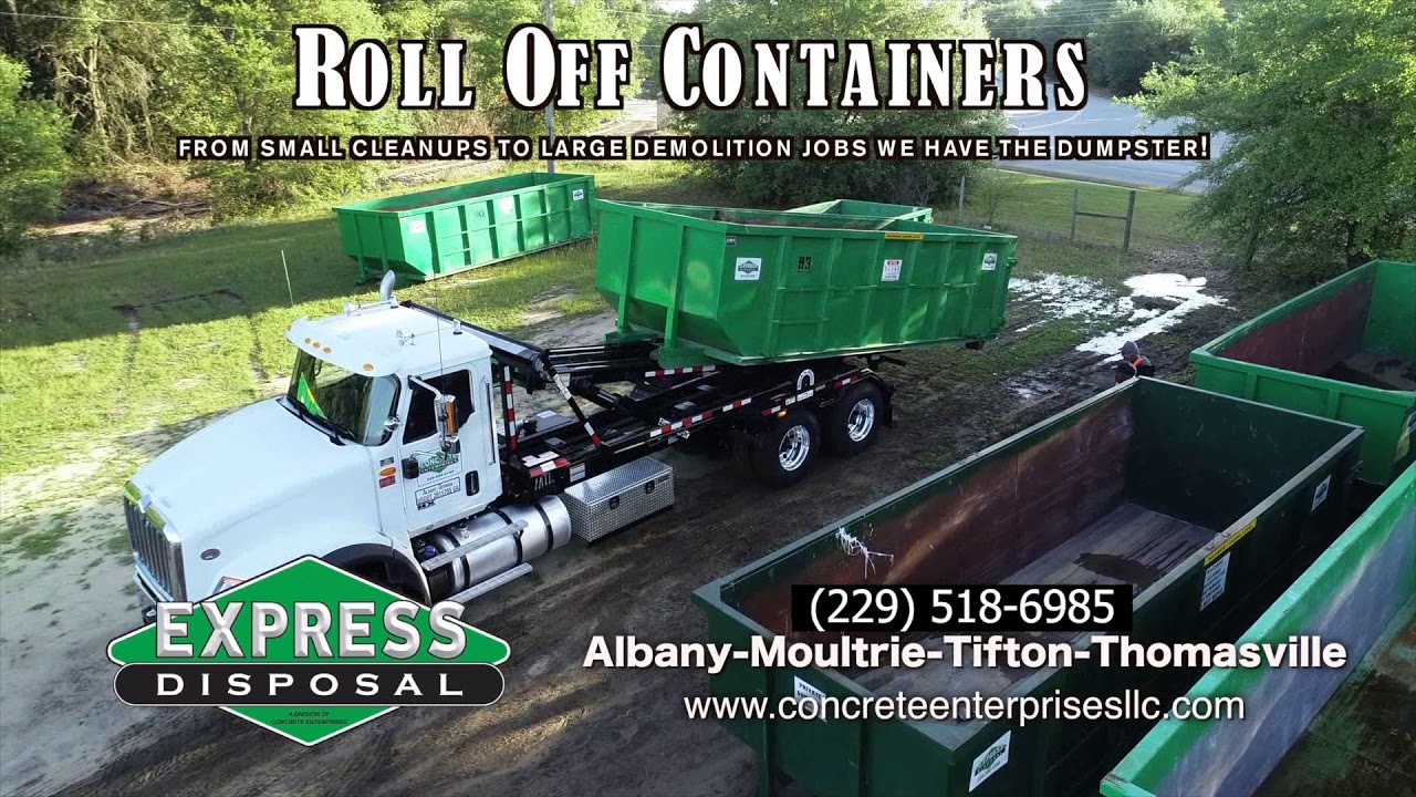 40 Yard Container Rental Thomasville GA YouTube