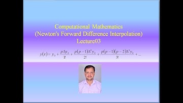 Computational Mathematics (Newton
