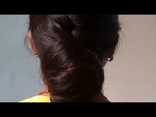 WOW ! patle kale balo ke liye bahut hi sunder hair style /long choti  hairstyle| Bich mange hairstyle - YouTube