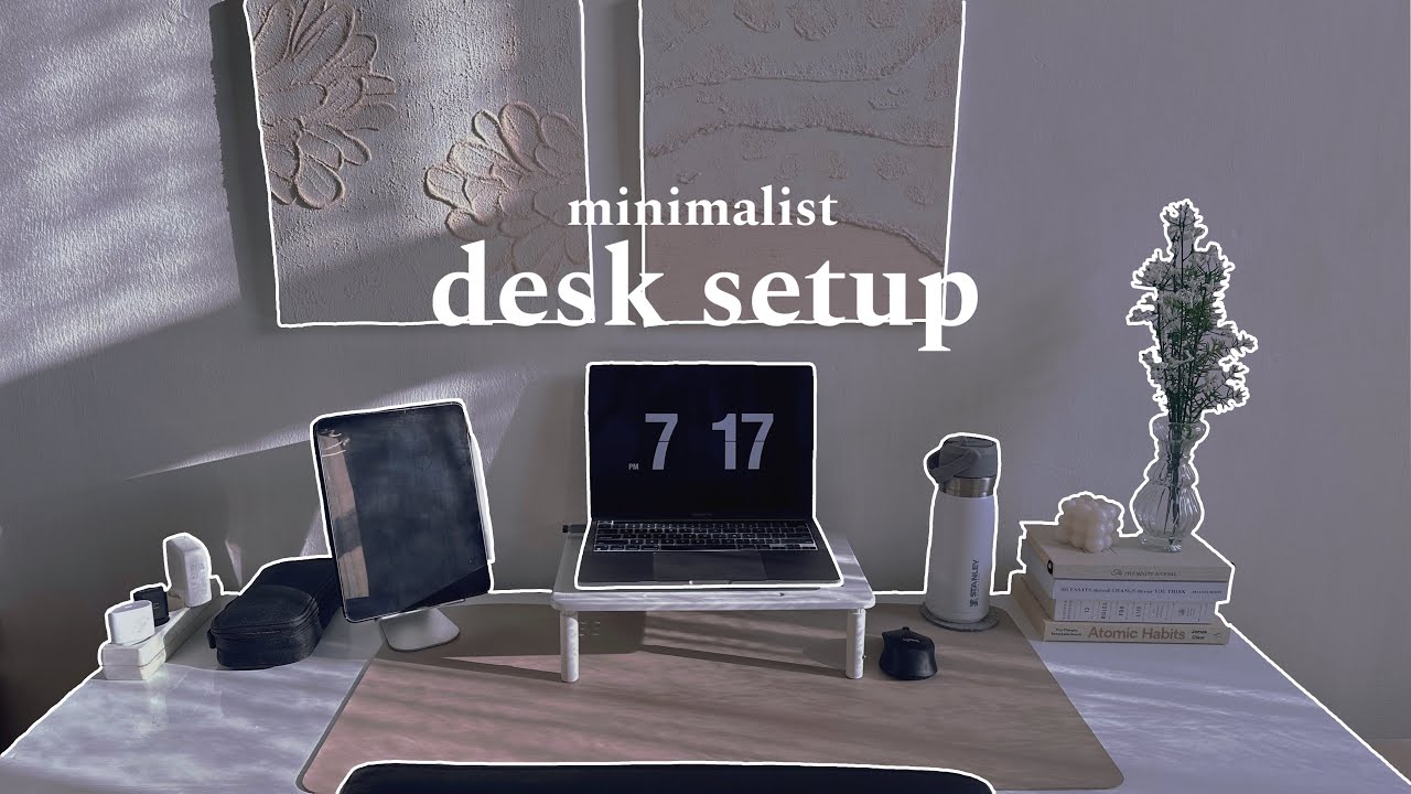 [Vlog] Decluttering my desk | organizing & minimalist desk makeover ...