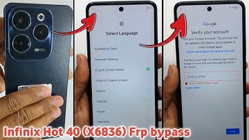 Infinix Hot 40 Frp Unlock Without PC | Infinix X6836 Google Account Remove | Infinix Frp Bypass