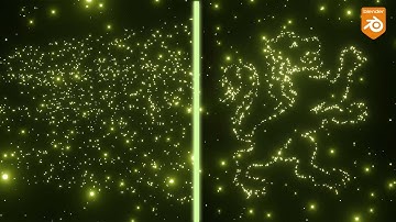 Optical Illusion Logo Reveal Particles in Blender #blender #new