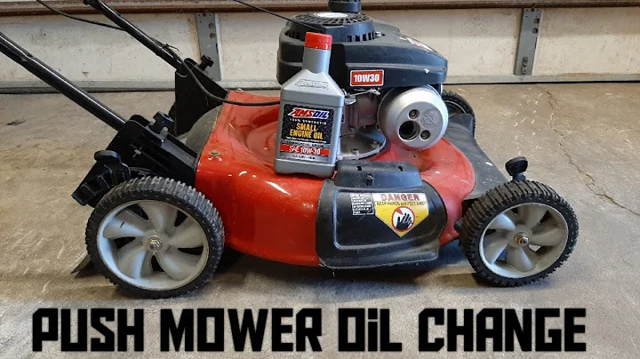 Oil change on Yard Machines push mower