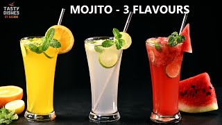 Mojito | Orange Mojito | Virgin Mojito| Watermelon Mojito| Mocktail Recipes|Summer Refreshing Drinks