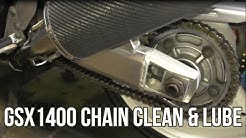 Suzuki GSX1400 Chain cleaning and lubrication 