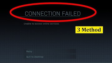 How To Fix Call Of Duty Modern Warzone || Connection Failed || Unable To Access Online Services