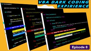 VBA. Настройка темной темы в редакторе Visual Basic Editor