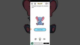 Si Gajah kesepian nih, bantuin yuk brain out No. 67